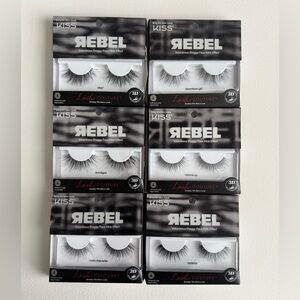 KISS Rebel Lash Couture 3D Eyelash Collection, 6 pairs